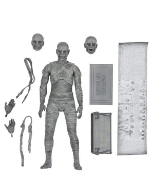 Little Shop of Magic NECA Universal Monsters: Ultimate Mummy (Black & White) — Toys and Collectible