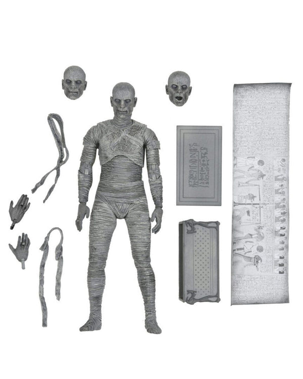Little Shop of Magic NECA Universal Monsters: Ultimate Mummy (Black & White) — Toys and Collectible