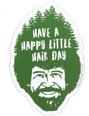 Little Shop of Magic Aquarius Magnets: Funky Chunky Magnet - Bob Ross - Have a Happy Little Hair Day — Toys and Collectible