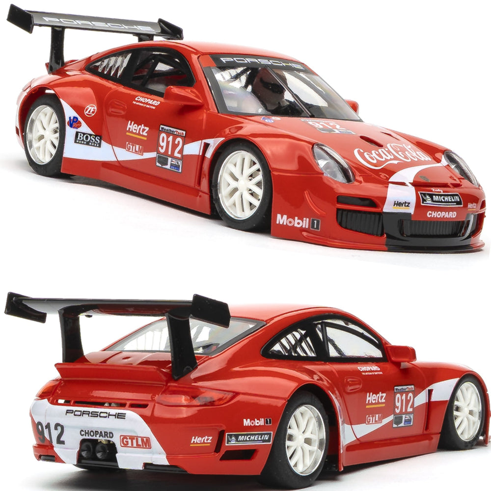 NSR Porsche 997 GT3 #912 Coca Cola Petit Le Mans 2019 1/32 Slot Car Anglewinder