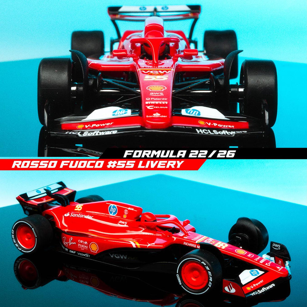 PowerHobby NSR Ferrari F1-75 Formula 22/26 Carlos Sainz 1/32 Slot Car NSR-0564