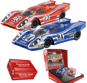 NSR Porsche 917K 24h Le Mans 1970 1/32 Slot Car SET02 Limited Edition Set