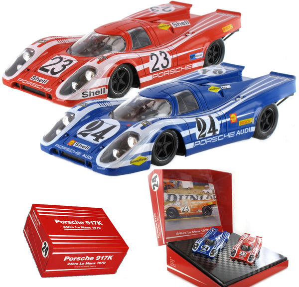 NSR Porsche 917K 24h Le Mans 1970 1/32 Slot Car SET02 Limited Edition Set
