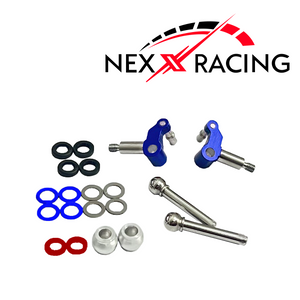 NEXX Racing Mini-Z MR04-EVO2 Aluminum Steering Knuckles Blue (2) - Echo Six Hobbies