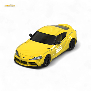OM Model Toyota supra A90 Initial D MT GHOST in Yellow 1:64