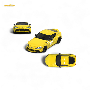 OM Model Toyota supra A90 Initial D MT GHOST in Yellow 1:64