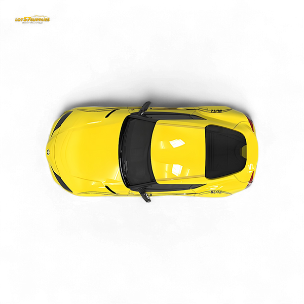 OM Model Toyota supra A90 Initial D MT GHOST in Yellow 1:64