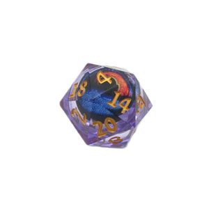 D20 Collective Owlbear's Eye - Giant D20 Moving Eye DnD Dice | Acrylic RPG Gaming Dice