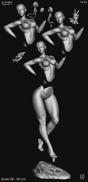 Chun-Li Pose 3 - Street Fighter (SFW/NSFW 18+ Only) - 1:6 Scale