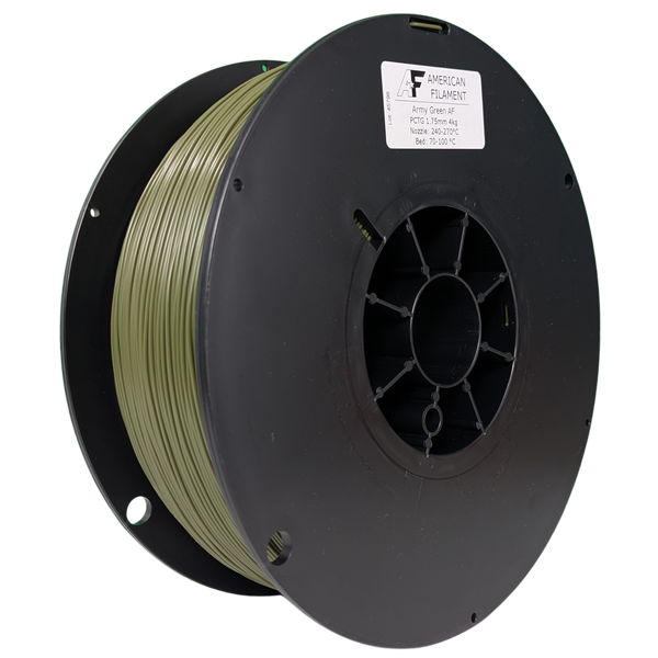 Army Green AF 1.75mm PCTG Filament Made in the USA!