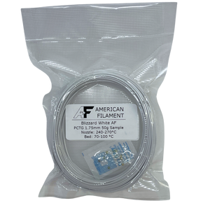 Blizzard White AF 1.75mm PCTG Filament Made in the USA!