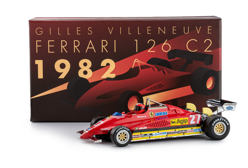 Policar Ferrari 126 C2 Belgian GP 1982 Gilles Villeneuve 1/32 Slot Car CW01 PCW01
