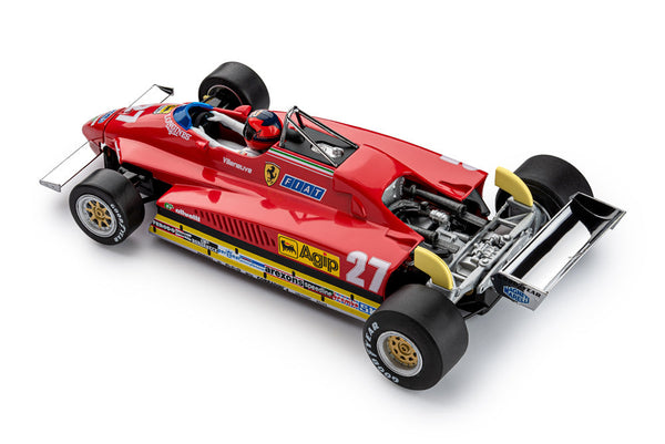 Policar Ferrari 126 C2 Belgian GP 1982 Gilles Villeneuve 1/32 Slot Car CW01 PCW01