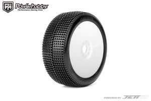 Powerhobby Sting 1/8 Buggy Mounted Tires White (2) Super Soft