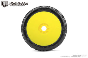 Powerhobby Sting 1/8 Buggy Mounted Tires Yellow (2) Super Soft