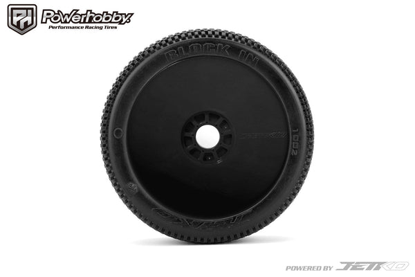 Powerhobby Block In 1/8 Buggy Mounted Tires White (2) Super Soft