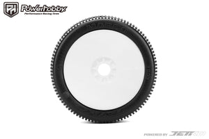 Powerhobby Marco 1/8 Buggy Mounted Tires White Dish Wheels (2) Medium Soft