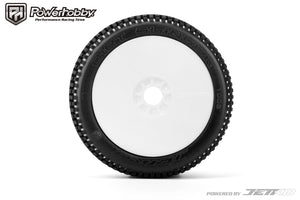 Powerhobby Dirt Slinger 1/8 Buggy Mounted Tires White (2) Super Soft