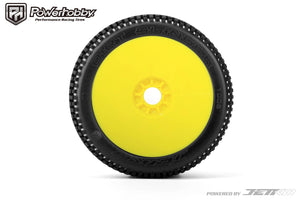 Powerhobby Dirt Slinger 1/8 Buggy Mounted Tires Yellow (2) Super Soft