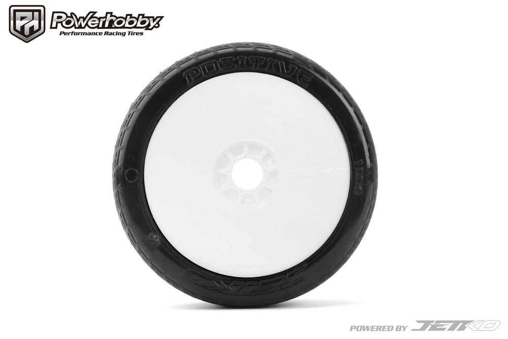 Powerhobby Positive 1/8 Buggy Mounted Tires White (2) Super Soft