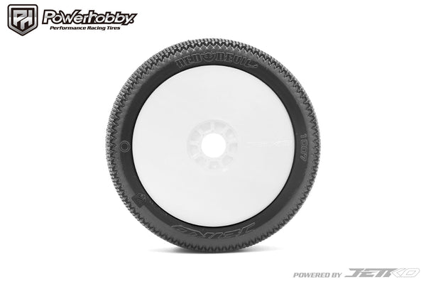 Powerhobby Red Devil 1/8 Buggy Mounted Tires White (2) Super Soft