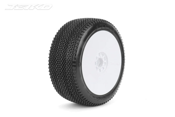 Powerhobby J-Ten 1/8 Buggy Ultra Soft Mounted Dish Tires / Wheels (2)