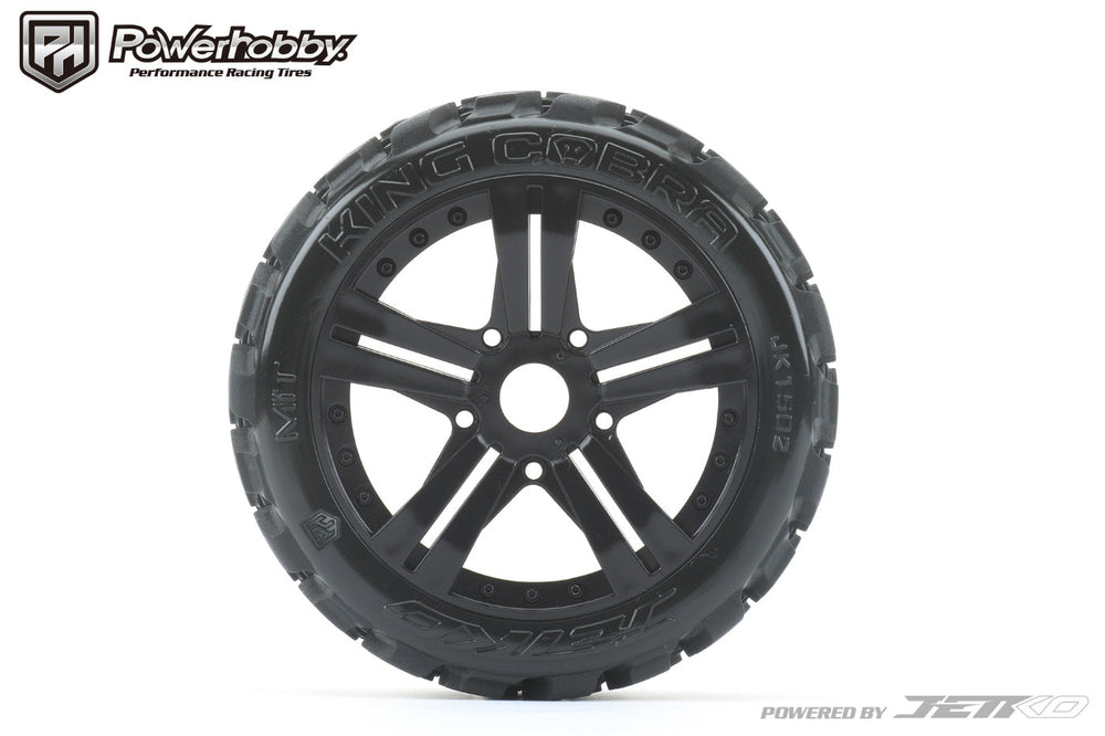 Powerhobby 1/8 Buggy King Cobra Belted Tires Mounted 17MM Claw Wheels
