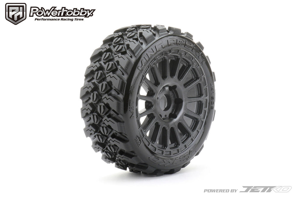 Powerhobby 1/8 Buggy King Cobra Belted  Tires Mounted 17MM Radial Wheels