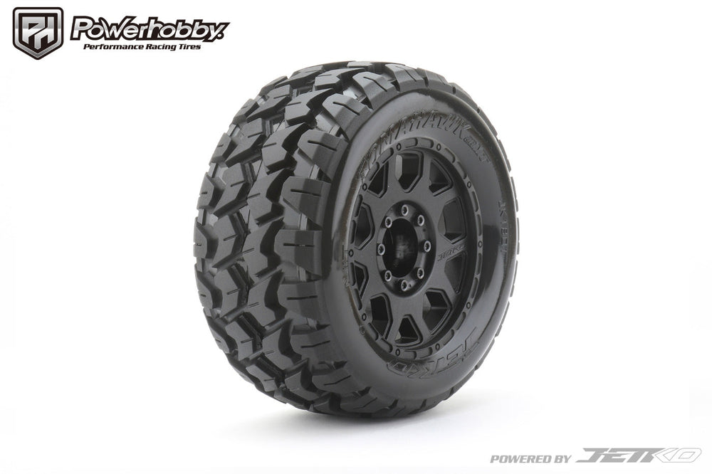 Powerhobby 1/8 MT 3.8 Tomahawk Belted Mounted Tires (2) 17MM