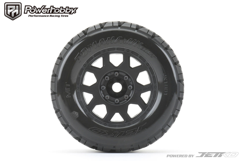 Powerhobby 1/8 MT 3.8 Tomahawk Belted Mounted Tires (2) 17MM