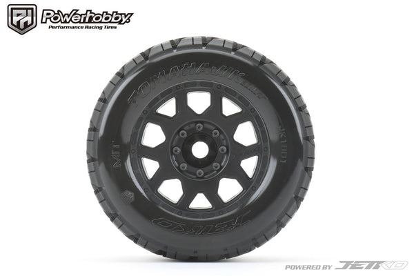 Powerhobby 1/8 MT 3.8 Tomahawk Belted Mounted Tires (2) 17MM
