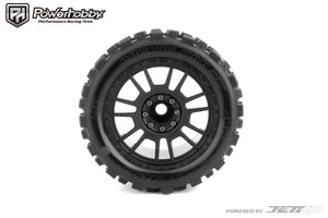 Powerhobby 1/8 SMT 4.0 Wasteland Belted Mounted Tires (2) 17MM