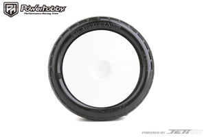 Powerhobby Positive Mounted Tires Rear 1/10 Buggy (2) White Ultra Soft