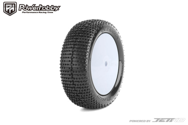 Powerhobby Desirer 1/10 2WD Front Buggy Clay Mounted Tires Medium Soft White
