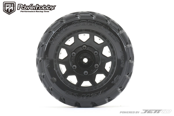 Powerhobby 1/10 2.8 ST King Cobra Belted Tires (2) with Removable Hex Wheels