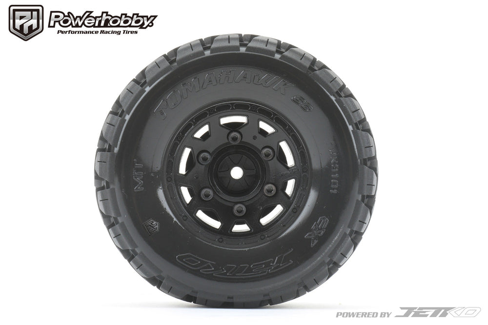 Powerhobby Tomahawk 1/10 SC Belted Tires (2) with Removable Hex Wheels
