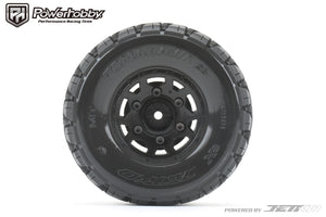 Powerhobby Tomahawk 1/10 SC Belted Tires (2) with Removable Hex Wheels