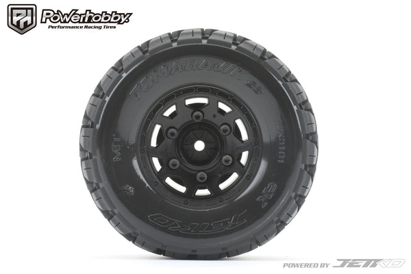 Powerhobby Tomahawk 1/10 SC Belted Tires (2) with Removable Hex Wheels