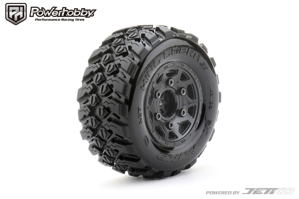 Powerhobby King Cobra 1/10 SC Belted Tires (2) with Removable Hex Wheels