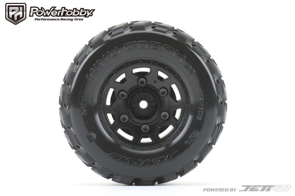 Powerhobby King Cobra 1/10 SC Belted Tires (2) with Removable Hex Wheels