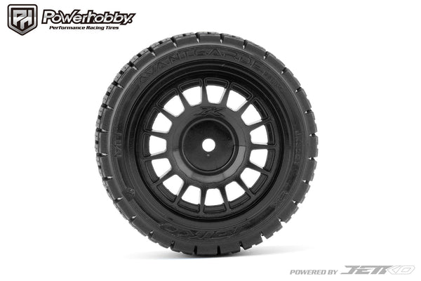 Powerhobby 1/10 Rally Car Avantgarde Mounted Tires Claw Wheels (4) 12mm HEX