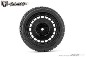 Powerhobby 1/10 Rally Car Avantgarde Mounted Tires Radial Wheels (4)