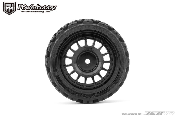 Powerhobby 1/10 Rally Car Couragia Mounted Tires Claw Wheels (4)