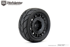 Powerhobby 1/10 Rally Car Evolution Mounted Tires Radial Wheels (4)