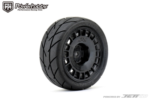 Powerhobby 1/10 Rally Car Evolution Mounted Tires Radial Wheels (4)