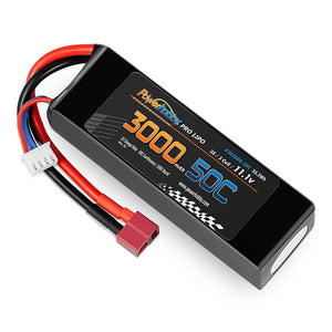 Powerhobby 3S 11.1V 3000mAh 50C Lipo Battery w Deans Connector / Plug