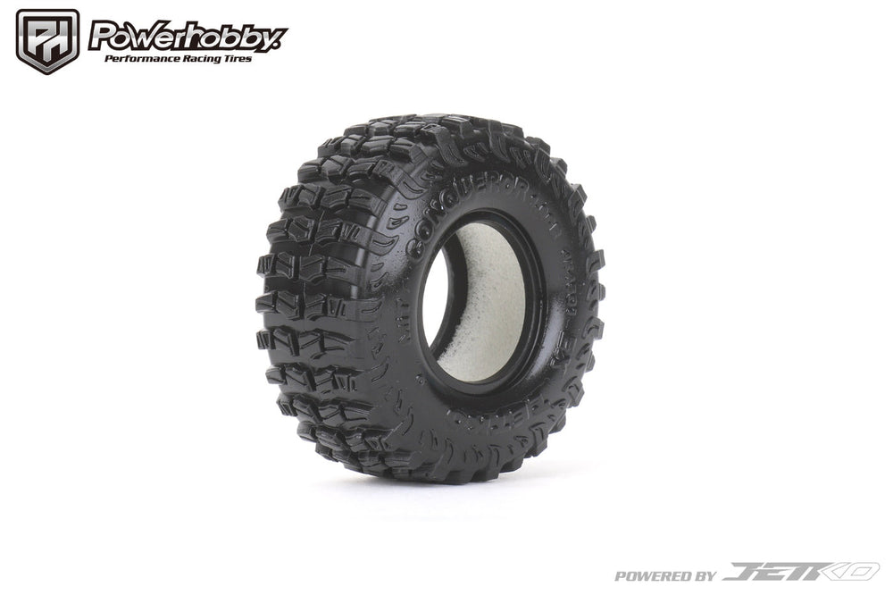 Powerhobby Conqueror 1.0” Micro Crawler Tires 1/24 Rock Crawler Axial SCX24