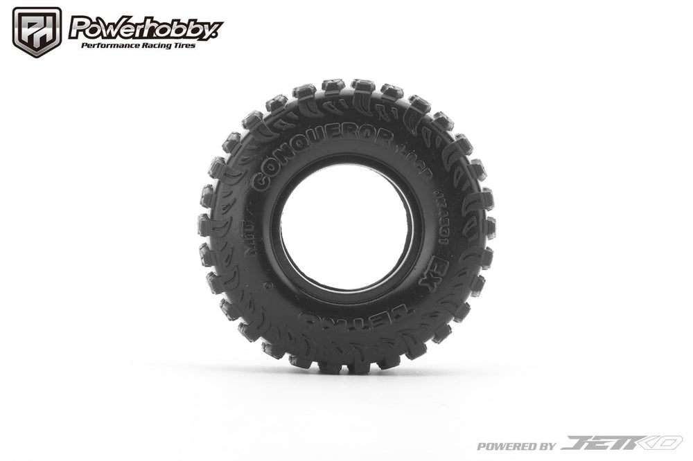 Powerhobby Conqueror 1.0” Micro Crawler Tires 1/24 Rock Crawler Axial SCX24
