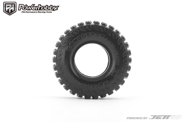 Powerhobby Conqueror 1.0” Micro Crawler Tires 1/24 Rock Crawler Axial SCX24