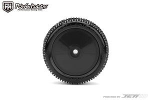 Powerhobby Challenger Rear Carpet Mini-B Tires Mounted 8mm Black Hard